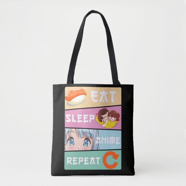 Tote Bag Anime mignonne regarder Girl Japon Comic Manga Ani (Devant)