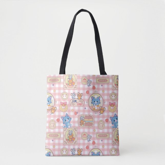 Tote Bag Anime Tom et Jerry Motif de boulangerie (Devant)