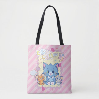 Tote Bag Anime Tom et Jerry Strawberry Fun