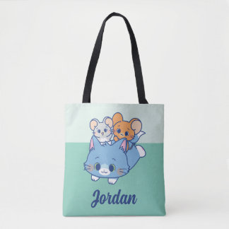 Tote Bag Anime Tom, Jerry et Tuffy