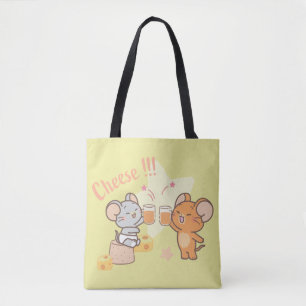 Tote Bag Anime Tuffy et Jerry Cheese au fromage