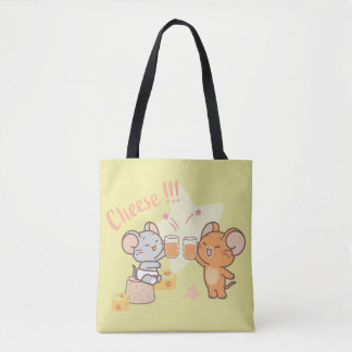 Tote Bag Anime Tuffy et Jerry Cheese au fromage