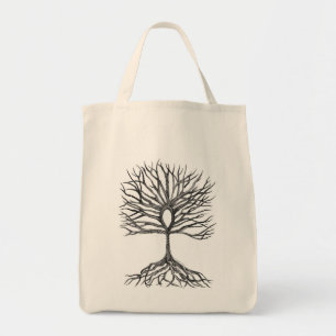Tote Bag Ankh Tree of LIfe Design