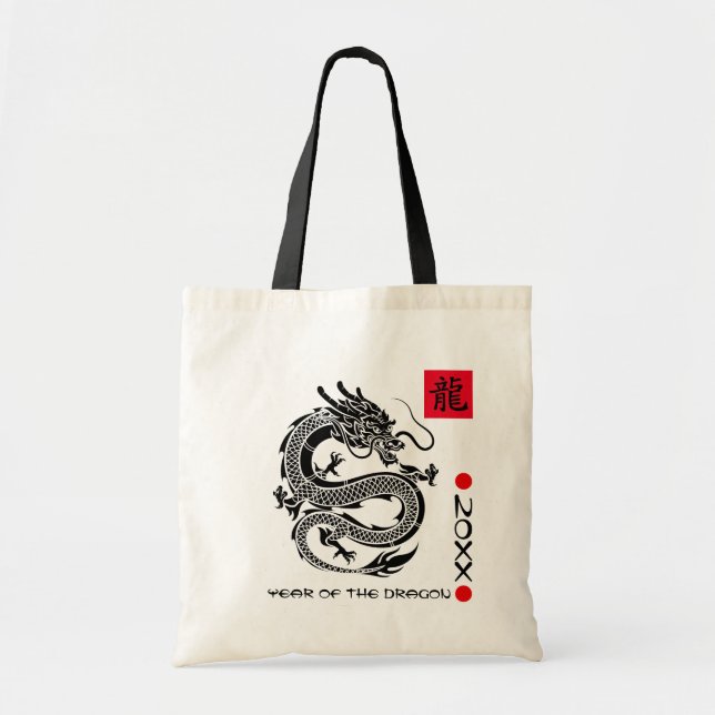 Tote Bag Année chinoise du dragon | Cadeau de l'année perso (Devant)