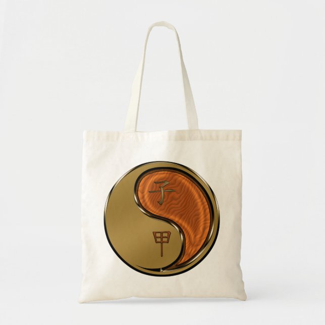 Tote Bag Année du Rat de Bois (Devant)