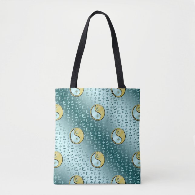 Tote Bag Année du Serpent de Métal (Devant)