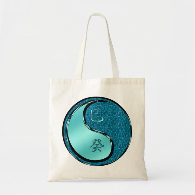 Tote Bag Année du Serpent d'Eau (Devant)
