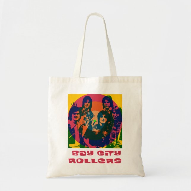 Tote Bag Anniversaire Cadeau Band Bay City Rollers Music Ro (Devant)