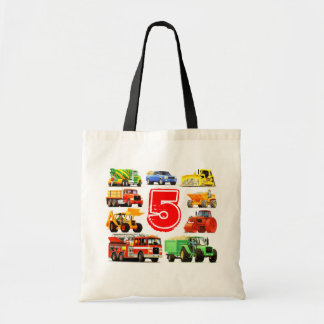 Tote Bag Anniversaire de grande coutume de camion d'enfants