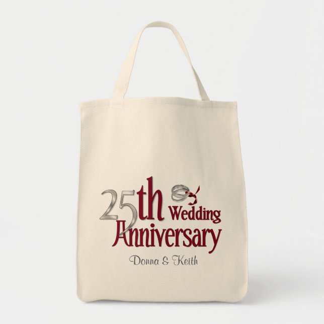 Tote Bag Anniversaire de l'argent (Devant)