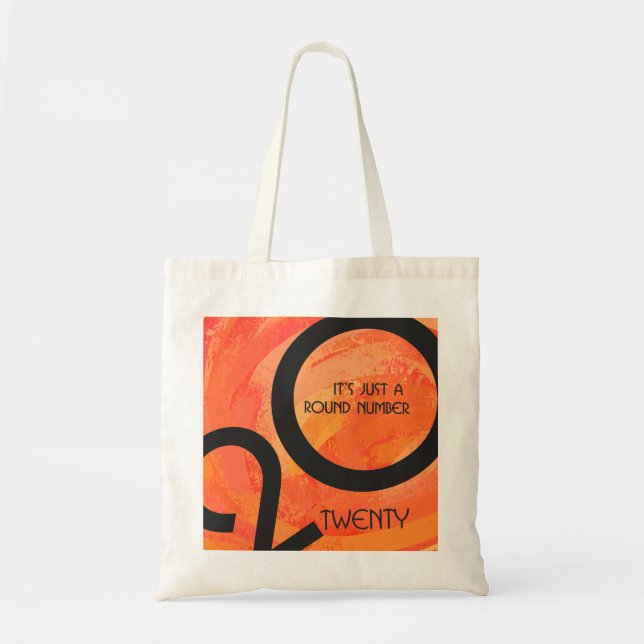 Tote Bag Anniversaire Décennie Orange (Devant)