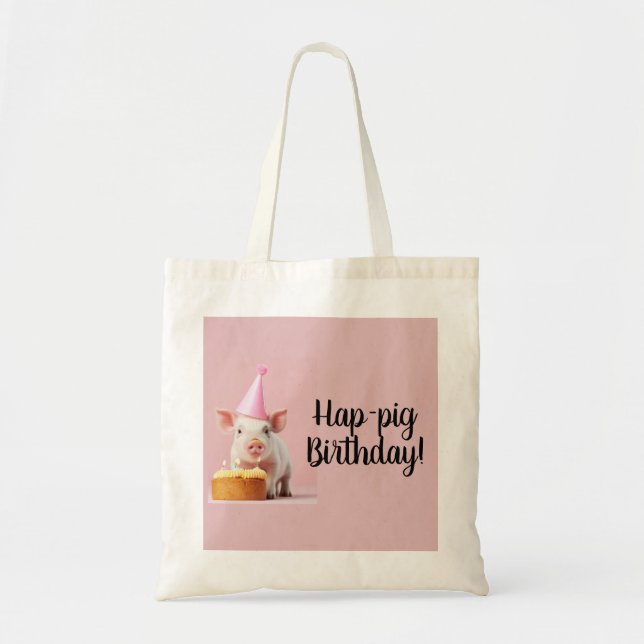 Tote Bag Anniversaire du cochon de lait ! (Devant)