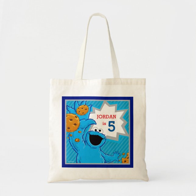 Tote Bag Anniversaire du Cookie Monster (Devant)