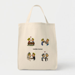 Tote Bag Anniversaire mignon Couple 🎉 Vieillir ensemble Ca