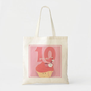 Tote Bag Anniversaire rose   Fourre-tout de base de petit