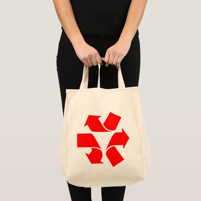 Tote Bag Annuler le recyclage du symbole (Devant (produit))