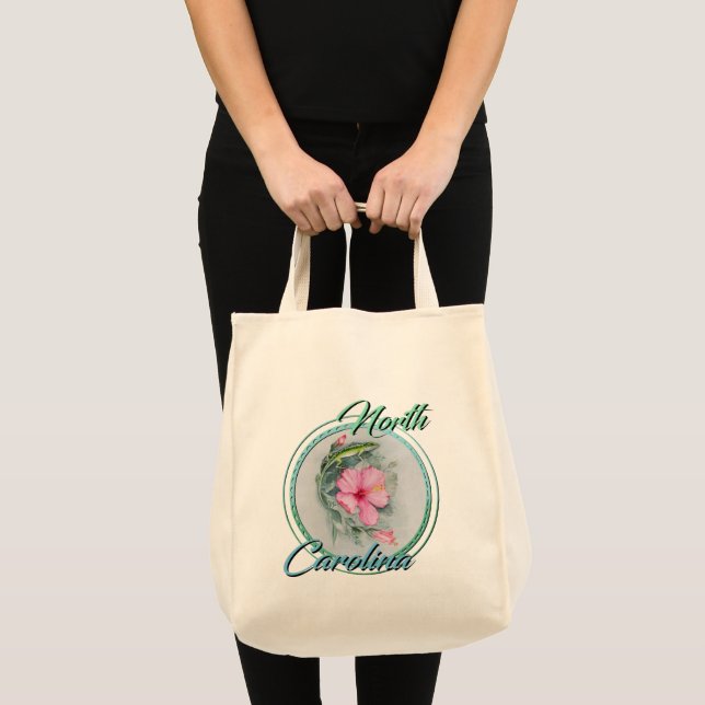 Tote Bag Anolis de NC & Hibiscus (Devant (produit))