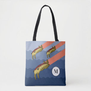 Tote Bag Anomalocaris échauffement - Préhistorique personna