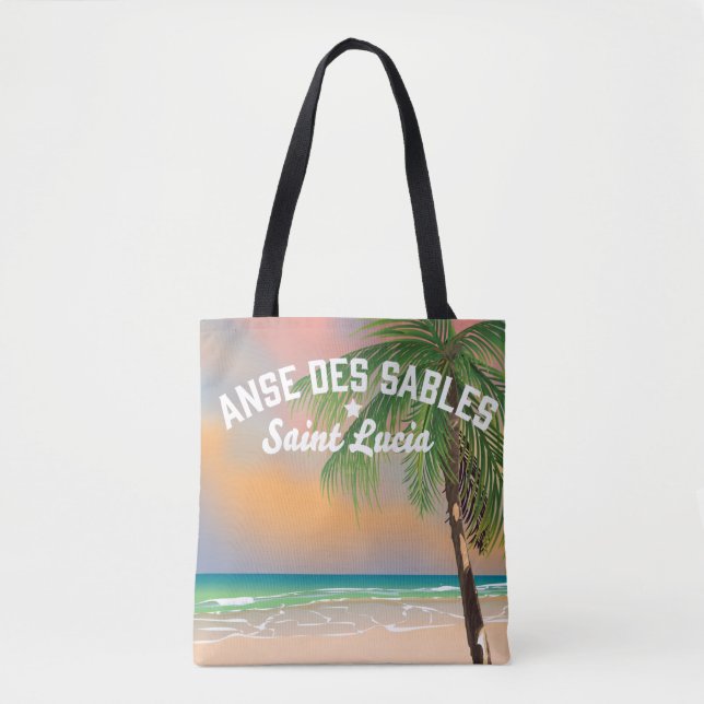 Tote Bag Anse Des Sables Sainte-Lucie (Devant)