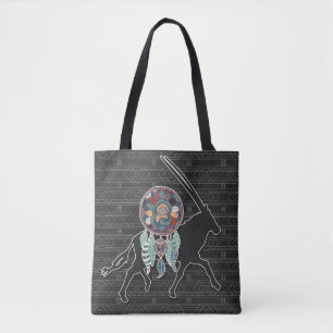 Tote Bag Antelope Autochtone Américain Dream Catcher