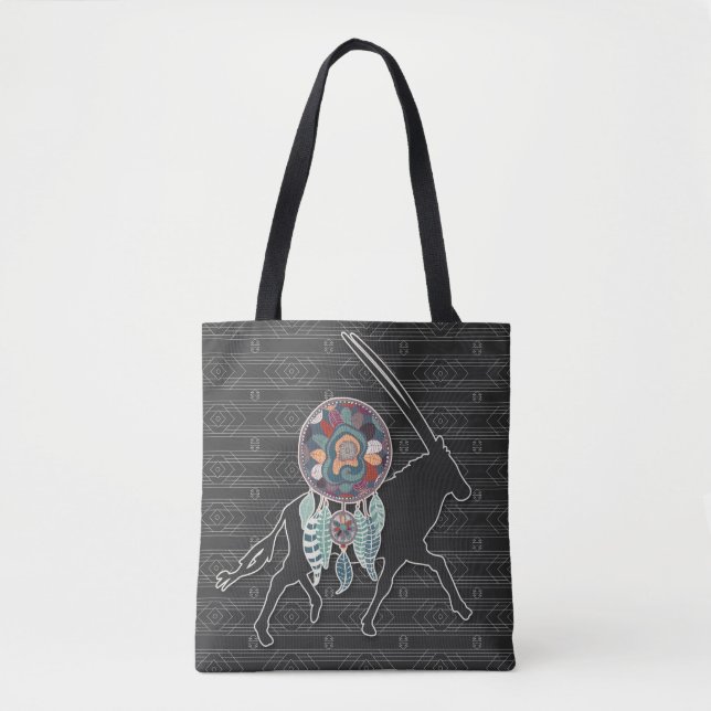 Tote Bag Antelope Autochtone Américain Dream Catcher (Devant)