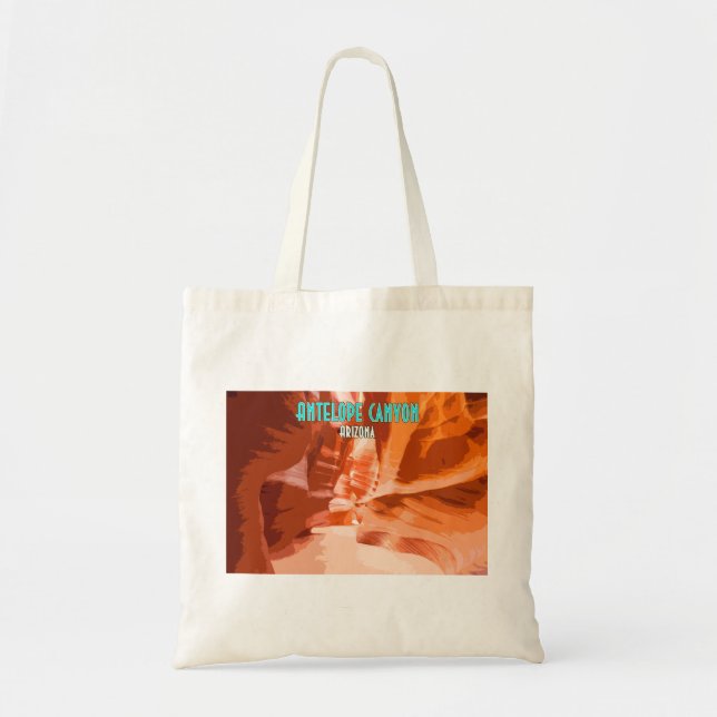 Tote Bag Antelope Canyon Page Arizona Vintage (Devant)