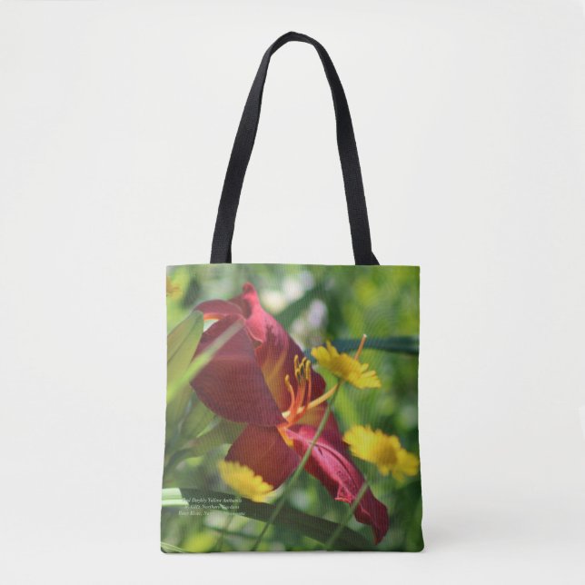 Tote Bag Anthemis rouge de jaune de Daylily (Devant)