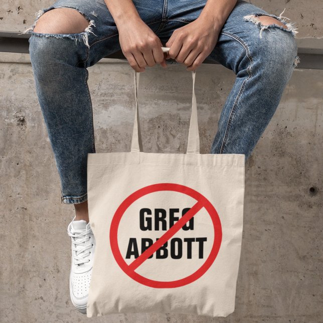Tote Bag Anti Greg Abbott Vote Him Out Texas Democrat (Créateur téléchargé)