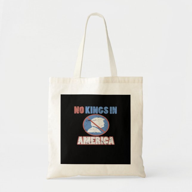 Tote Bag Anti- No Kings In America Classic (Devant)