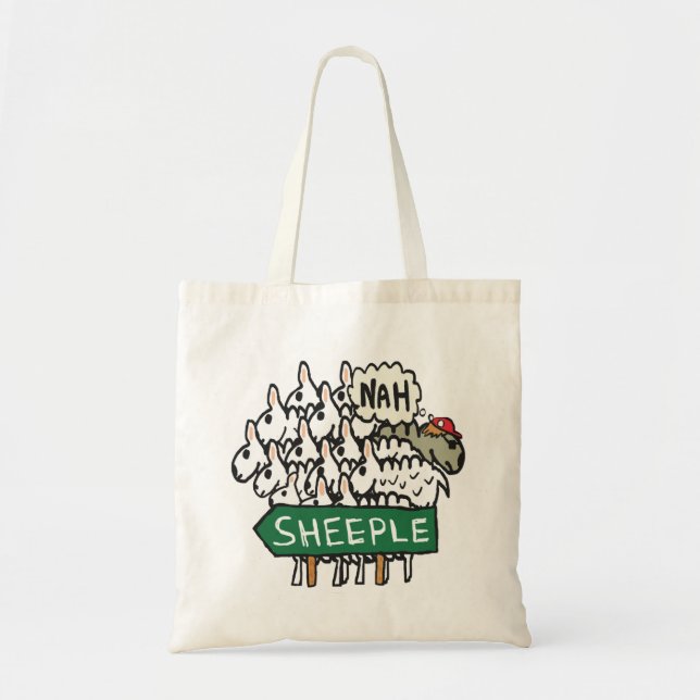 Tote Bag Anti Sheeple (Devant)