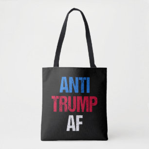 Tote Bag Anti-Trump AF Je
