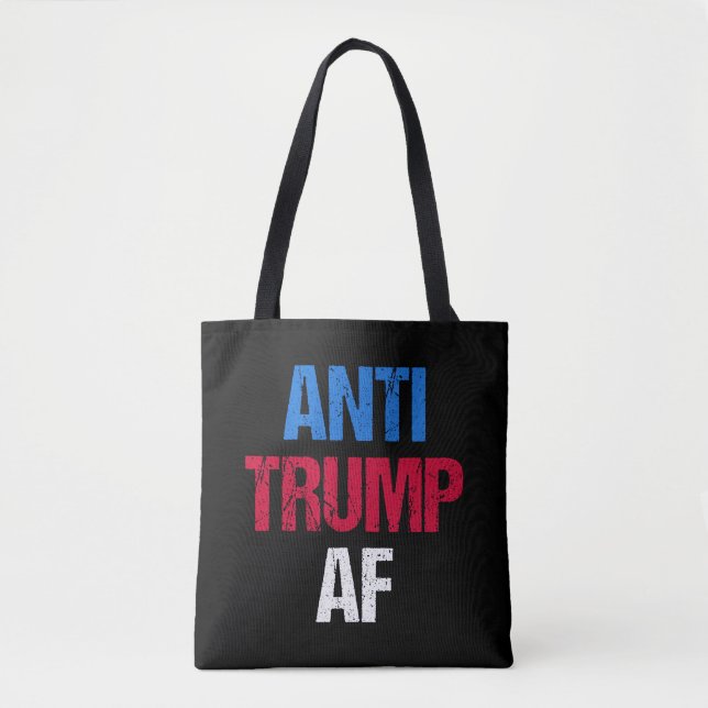 Tote Bag Anti-Trump AF Je (Devant)