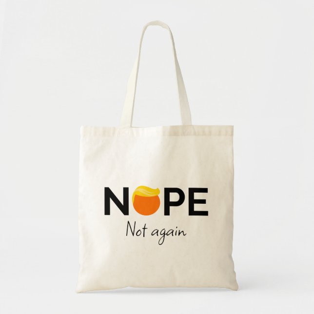 Tote Bag Anti-Trump - Non, pas encore moi (Devant)