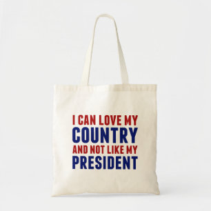 Tote Bag Anti Trump Patriotique Pas Mon Président