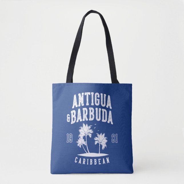 Tote Bag Antigua & Barbuda Palmier des Caraïbes (Devant)