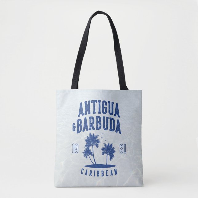 Tote Bag Antigua & Barbuda Palmier des Caraïbes (Devant)