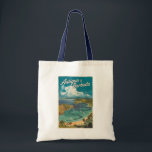 Tote Bag Antigua-et-Barbuda Art de voyage peint Vintage<br><div class="desc">Art vectoriel d'Antigua et Barbuda. Antigua-et-Barbuda, paradis des îles jumelles des Caraïbes, est connue pour ses plages de sable blanc immaculées, ses eaux cristallines et sa riche histoire maritime.</div>