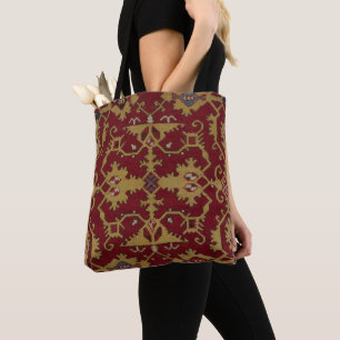 Tote Bag Antique géométrique Oriental Perse Motif rouge