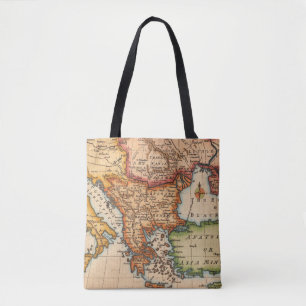 Tote Bag Antique vieille carte inspirée (2)