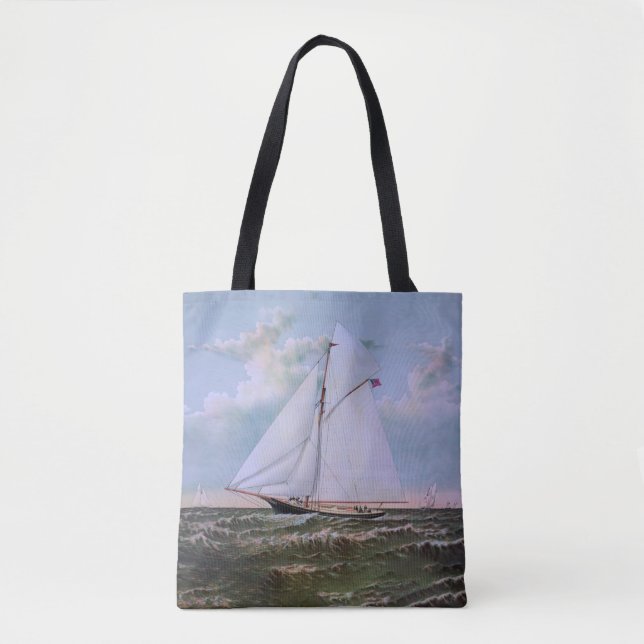 Tote Bag Antique voilier Slot Yacht Voilier Ocean (Devant)