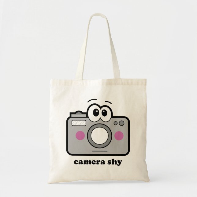 Tote Bag Appareil-photo timide (Devant)