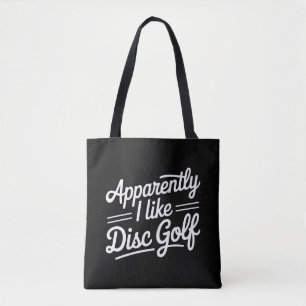 Tote Bag Apparemment j'aime le disc golf amateur de golf dr