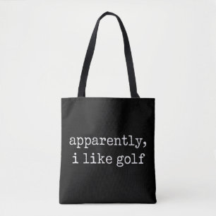 Tote Bag Apparemment, j'aime le golfeur de golf amateur de 