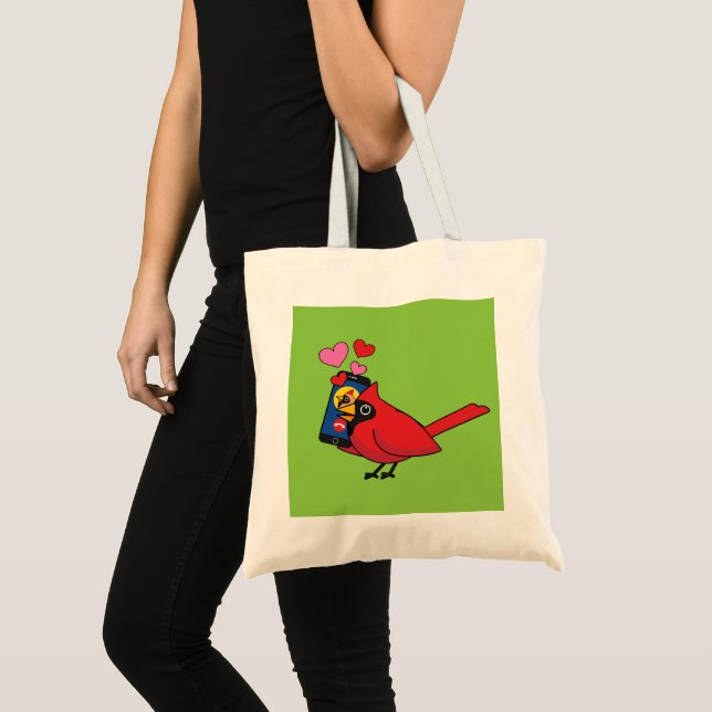 Tote Bag Appels d'accouplement Cardinal Bird Love (Devant (produit))