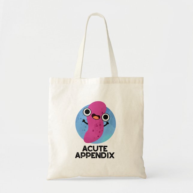 Tote Bag Appendice Aigu Funky Body Parts Pun (Devant)