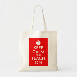 Tote Bag Apple Gardez le calme et apprenez