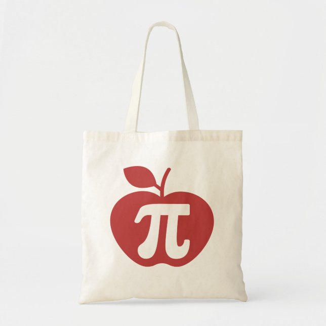 Tote Bag Apple Pi 3.14 Math Pi Day (Devant)
