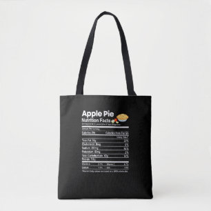 Tote Bag Apple Pie Nutrition Facts Drôle Thanksgiving Chris