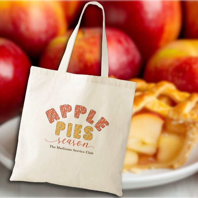 Tote Bag Apple Pies Season Vibes Personalize Name (Créateur téléchargé)