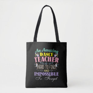Tote Bag Appréciation de l'enseignant de ballet - Citation